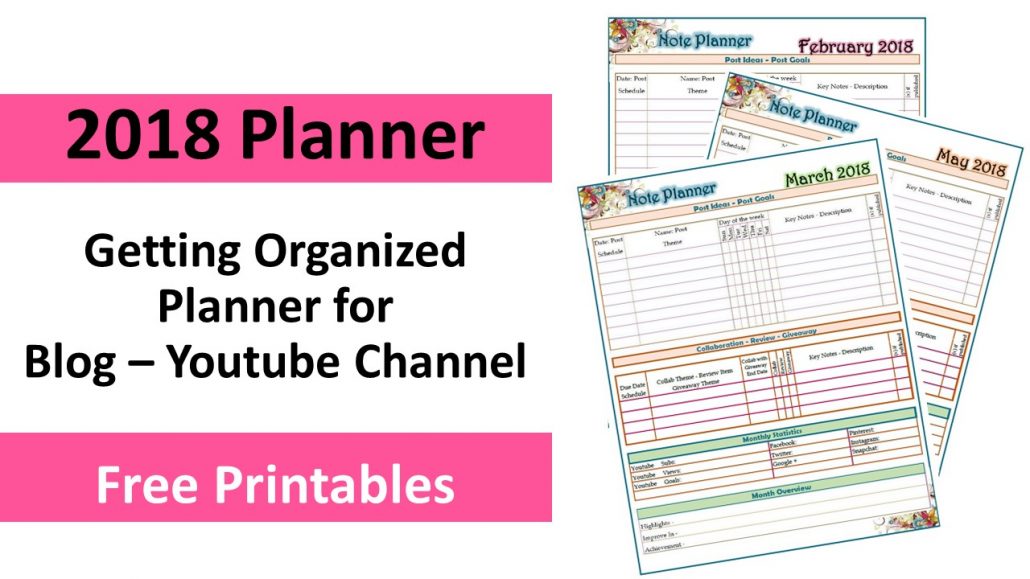 2018 Note Planner FREE Printable (Post Planner)