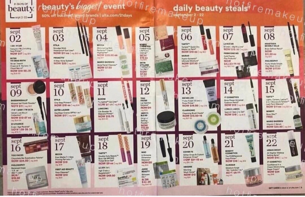 Ulta 21 Days of Beauty Fall 2018 – Recommendations