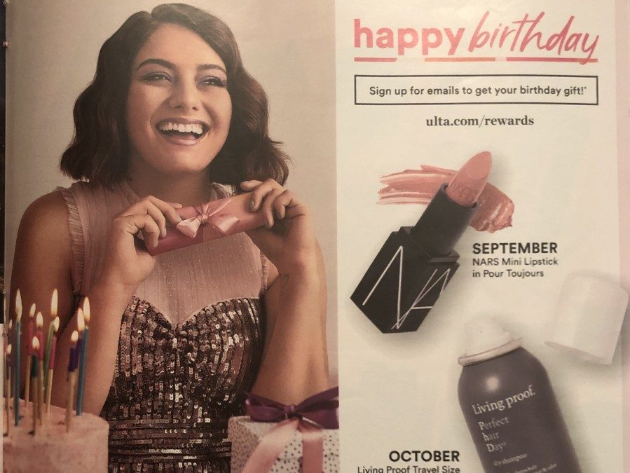 Ulta September 2019 Birthday Gift