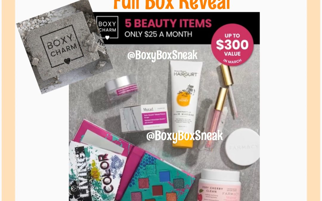 Boxycharm Base Box – March 2020 (3 Full Box Reveal)