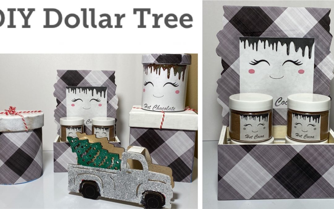 3 Easy DIYs $1 DIY Dollar Tree Christmas 2020 – Hot Cocoa Station – Glam Red Truck