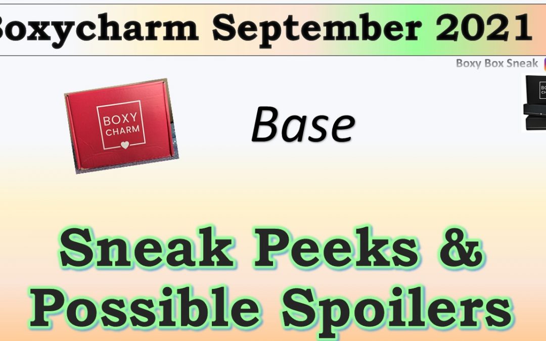 Boxycharm Base Box September 2021 Sneak Peeks