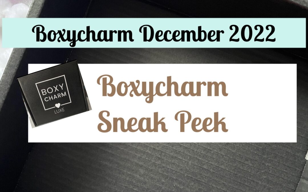 Boxycharm Boxyluxe December 2022 Choices